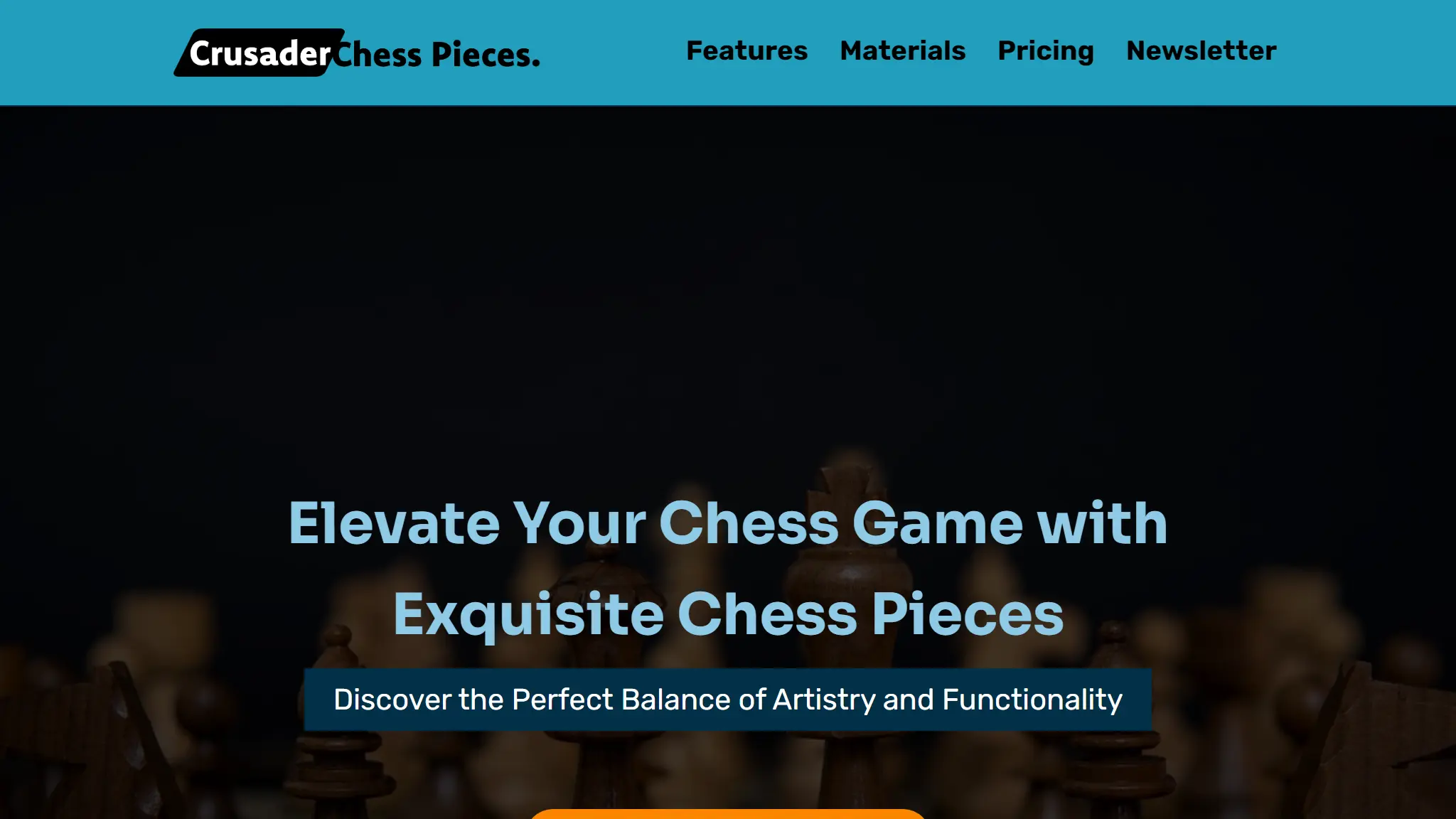 Crusader Chess Pieces